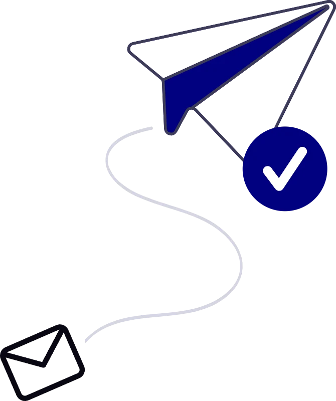 Dibujo vectorial de un avión de papel